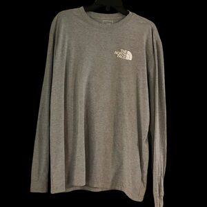 The North Face Men's Heather Gray Long Sleeve Tee